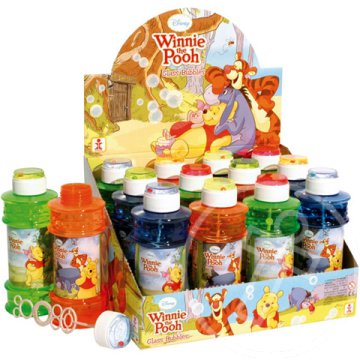 Micimackós buborékfújó átlátszó tartályban 300ml