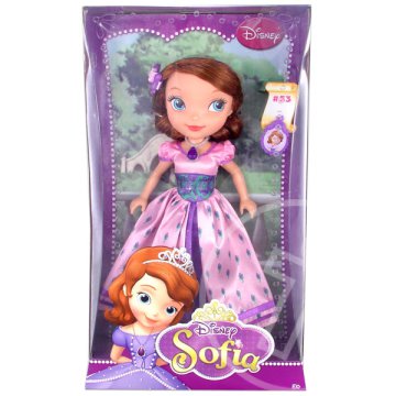 Disney hercegnők: Sofia 25 cm-es baba rózsaszín virágos ruhában