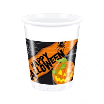 Halloween műanyag pohár 8db-os