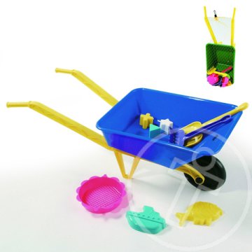 Nagy homokozó talicska szerszámokkal - D-Toys