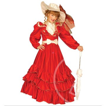 Clementina vörös jelmez - 140 cm-es méret