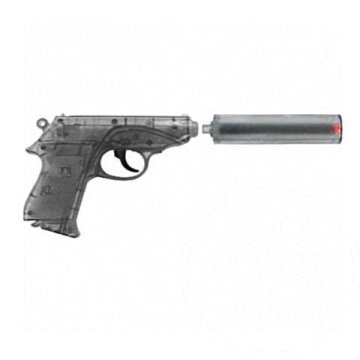 Special Agent PPK rózsapatron füzéres pisztoly hangtompítóval