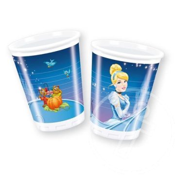 Hamupipőke műanyag pohár 200ml 8db-os szett