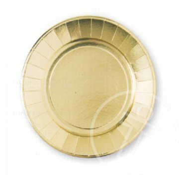 Arany papírtányér 28cm 10db-os szett