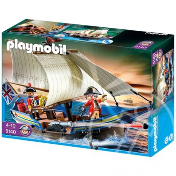 Playmobil: Vöröskabátosok vitorlása ágyúval (5140)