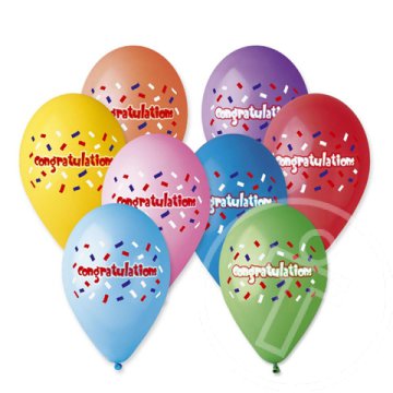 Party lufi Congratulations felirattal 25db 30cm