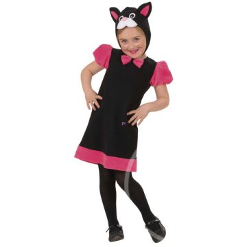 Fekete cicalány jelmez - 104 cm-es méret