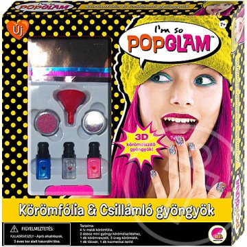 Creative Kids: Popglam 3D körömdíszítő és ragyogó szájfény