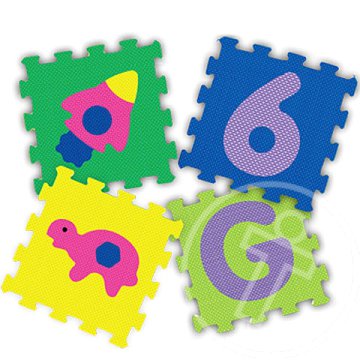 Szivacs puzzle 10db