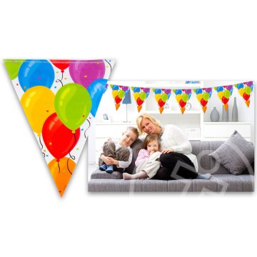 Lufis műanyag zászló - 360 cm, 11 zászlóval