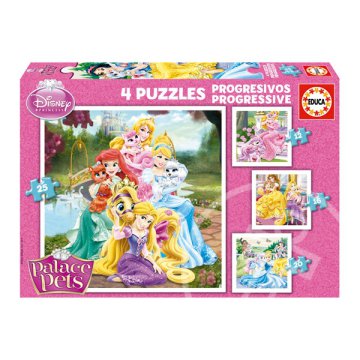 Disney hercegnők: Palota kedvencek 12, 16, 20 és 25 darabos puzzle