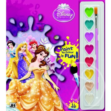Disney Hercegnők - Kifestők vízfesték készlettel A5