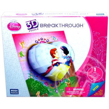 Hófehérke 3D domborított puzzle - könnyű fokozat