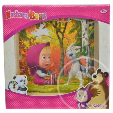 Mása és a medve: Puzzle 4 féle - Simba Toys
