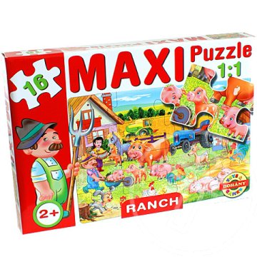 Maxi puzzle Háziállatokkal - D-Toys