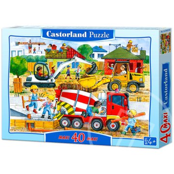Építkezés - 40 darabos maxi puzzle