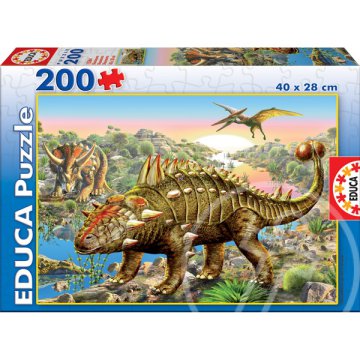 Dinoszauruszok és őslények 200 db-os puzzle