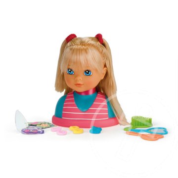 Sandra fésülhető sminkelhető babafej 24cm