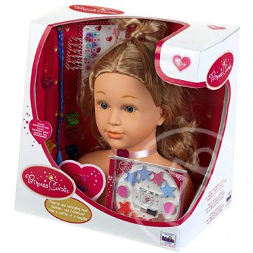 Coralie Hercegnő smink babafej 33cm - Klein Toys