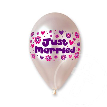 Party lufi Just Married felirattal 25db 30cm