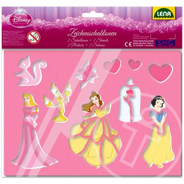 Disney hercegnők: 2 db-os rajzolósablon