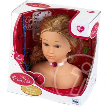 Coralie Hercegnő fodrász babafej 33cm - Klein Toys