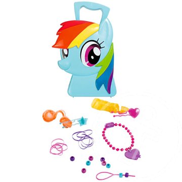 Én kicsi pónim Rainbow Dash fodrászszett tárolóban - Trefl