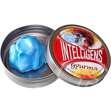 Intelligens gyurma - csillámló elektromos kék