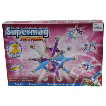 Supermag: Tryron pink 72 db-os mágneses játék