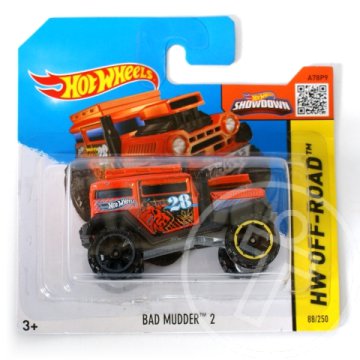 Hot Wheels: Bad Mudder 2 kisautó 1/64 narancssárga - Mattel