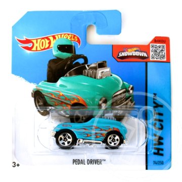 Hot Wheels: Pedal Driver kisautó 1/64 türkizkék - Mattel