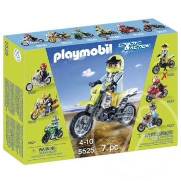 Playmobil: Sárga Cross motor (5525)