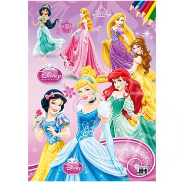 Disney Hercegnők kalandjai színezőfüzet A/4 - Jiri Models