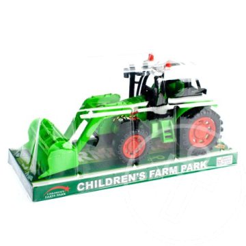 Farmer traktor betakarítóval