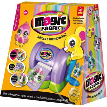 Magic Fabric: 3D Kreatív matricagyártó prés ajándék 4db utántöltővel