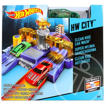 Hot Wheels City: Clean Ride autómosó kisautóval