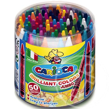 Jumbo zsírkréta készlet 50db - Carioca