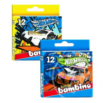 Hot Wheels színes zsírkréta 12db-os