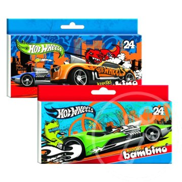 Hot Wheels színes zsírkréta 24db-os