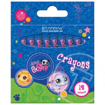 Littlest Pet Shop színes 12db-os zsírkréta szett