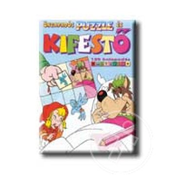 Öntapadós puzzle és kifestő