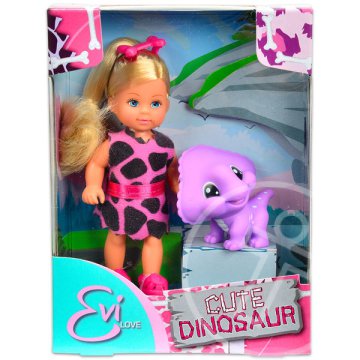 Évi baba dinóval - lila