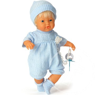 Síró fiú csecsemő baba 38cm