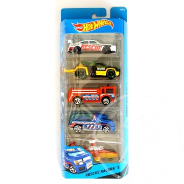 Hot Wheels: Rescue Racers 5db-os kisautó szett - Mattel