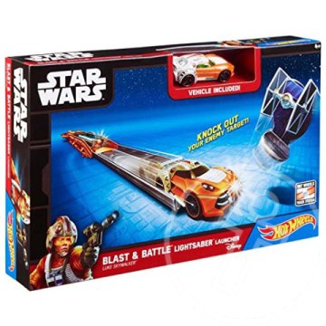 Hot Wheels Star Wars: Luke Skywalker kisautó kilövő játékszett - Mattel