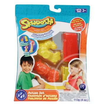 Skwooshi gyurma akció készlet - sárga-piros