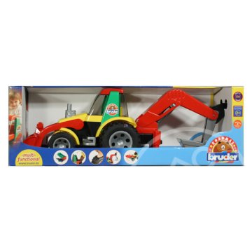 Színes markolós traktor - 56 cm