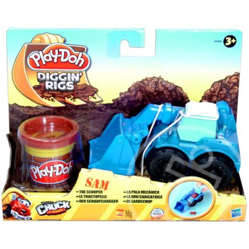 Play-Doh gyurmás munkagépek - kék markoló