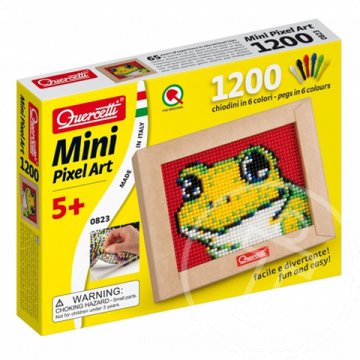 Quercetti: Mini Pixel Art pötyi készlet- béka 1200db-os