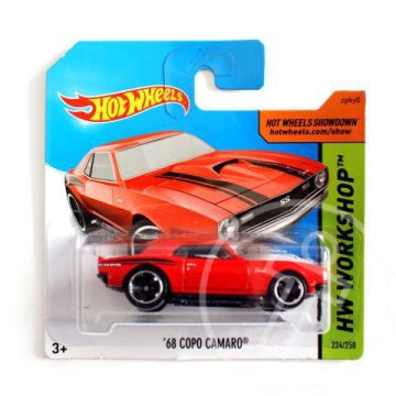 Hot Wheels: ''68 Copo Camaro kisautó 1/64 piros - Mattel